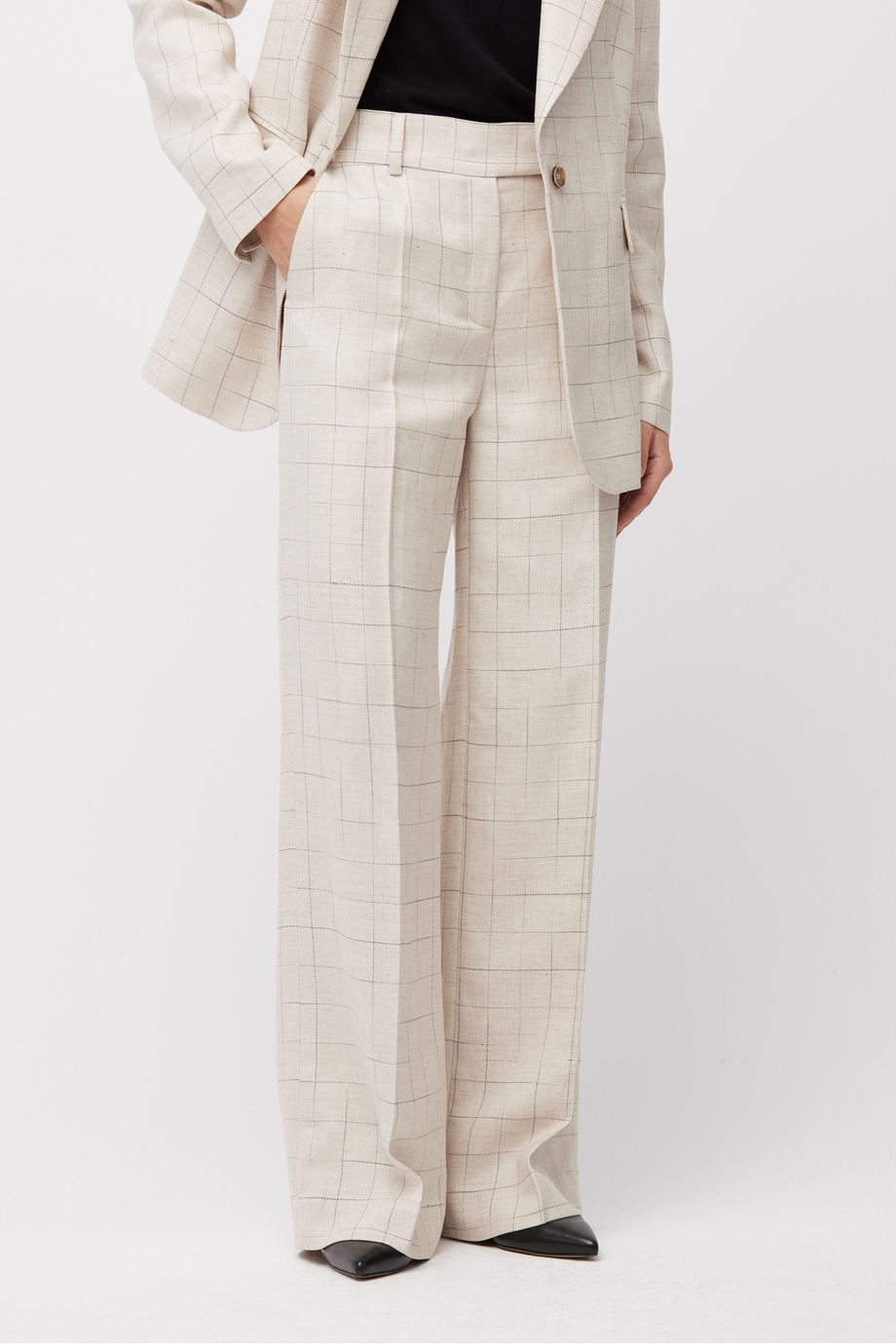 Weite karierte Anzughose - Patrizia Aryton Weite karierte Anzughose - Patrizia Aryton
