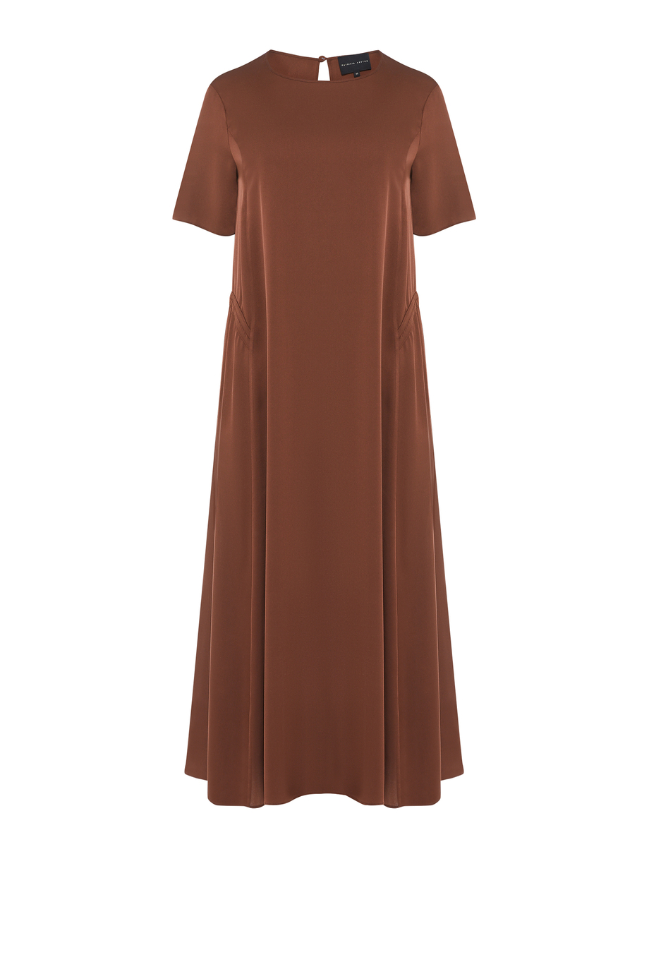 Braunes Kleid aus Seide braun Braunes Kleid aus Seide braun