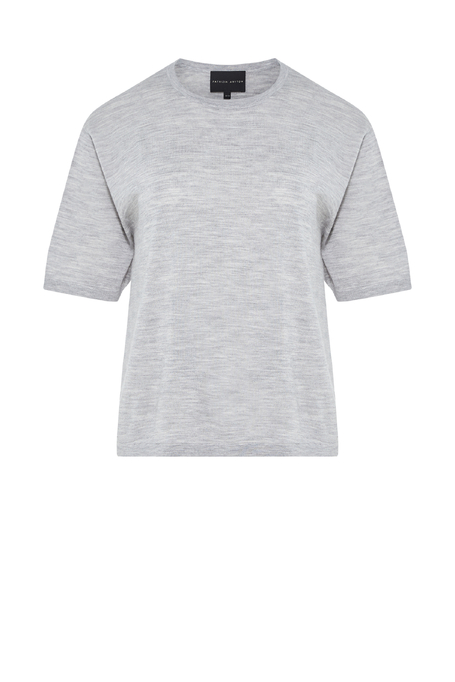 Graue Bluse mit Seide und Kaschmir - Patrizia Aryton Graue Bluse mit Seide und Kaschmir - Patrizia Aryton