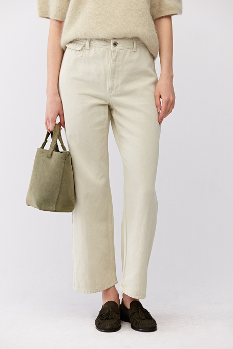 Grüne Hose mit Leinen - Patrizia Aryton