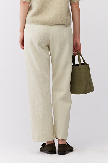Grüne Hose mit Leinen - Patrizia Aryton