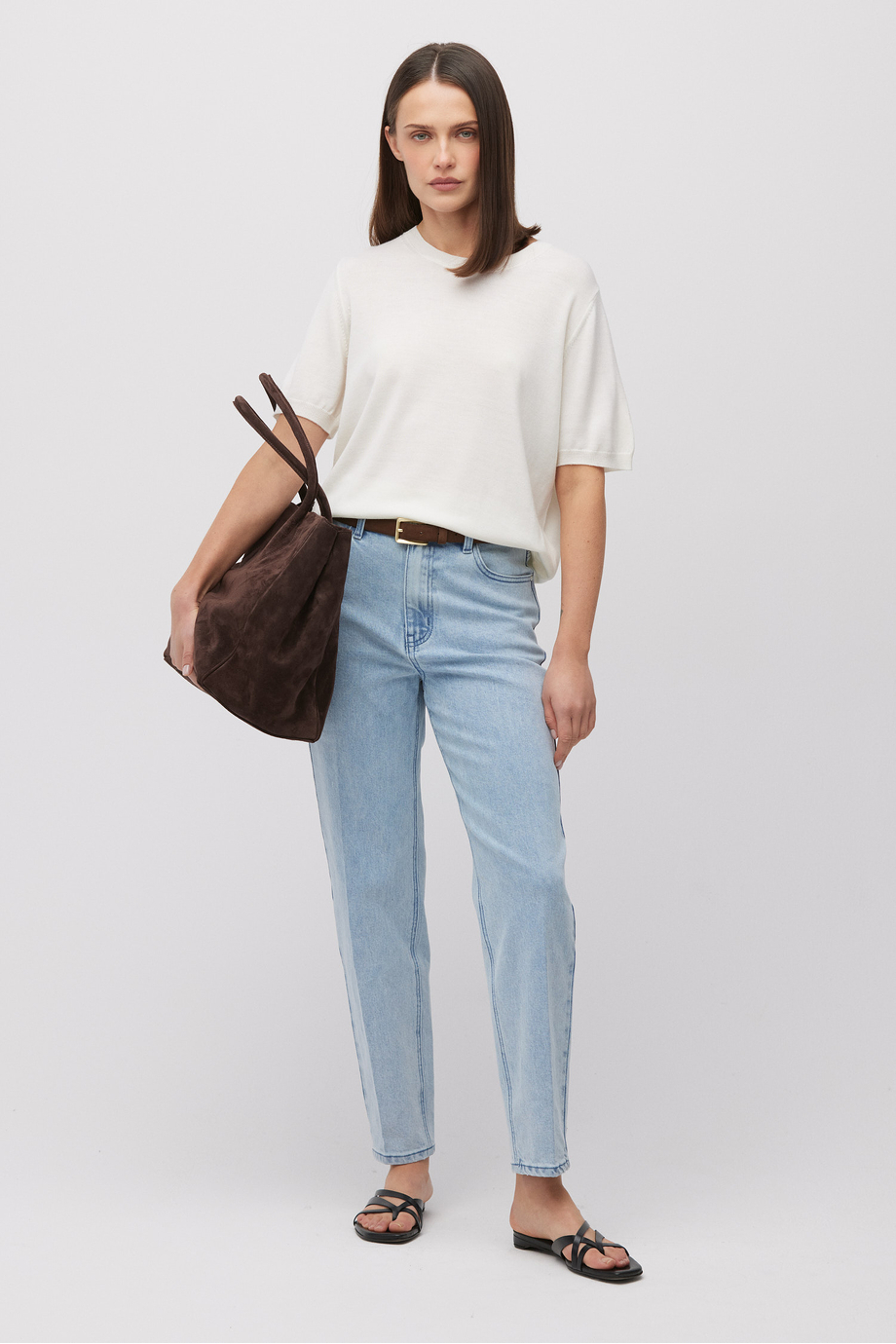 Weiße Bluse aus Wolle - Patrizia Aryton Weiße Bluse aus Wolle - Patrizia Aryton