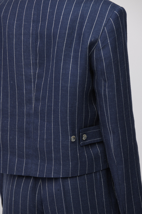 Marineblauer Blazer im Nadelstreifen - Patrizia Aryton