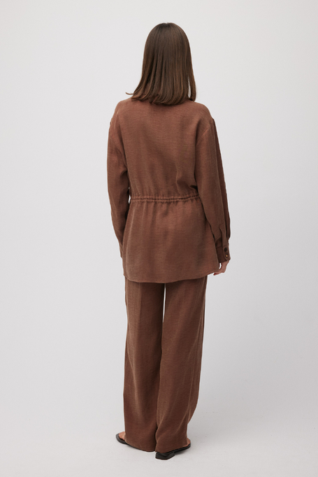 Weite Hose aus Leinen-Lyocell-Mischung - Patrizia Aryton