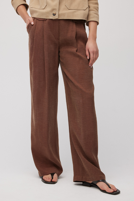 Weite Hose aus Leinen-Lyocell-Mischung - Patrizia Aryton