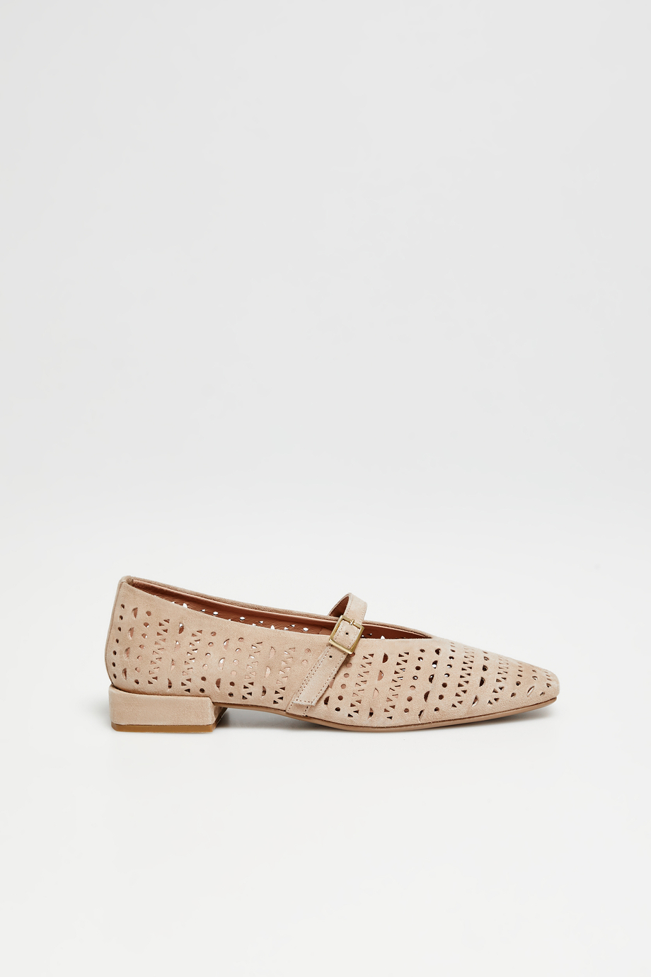 Beige Leder-Ballerinas beige Beige Leder-Ballerinas beige