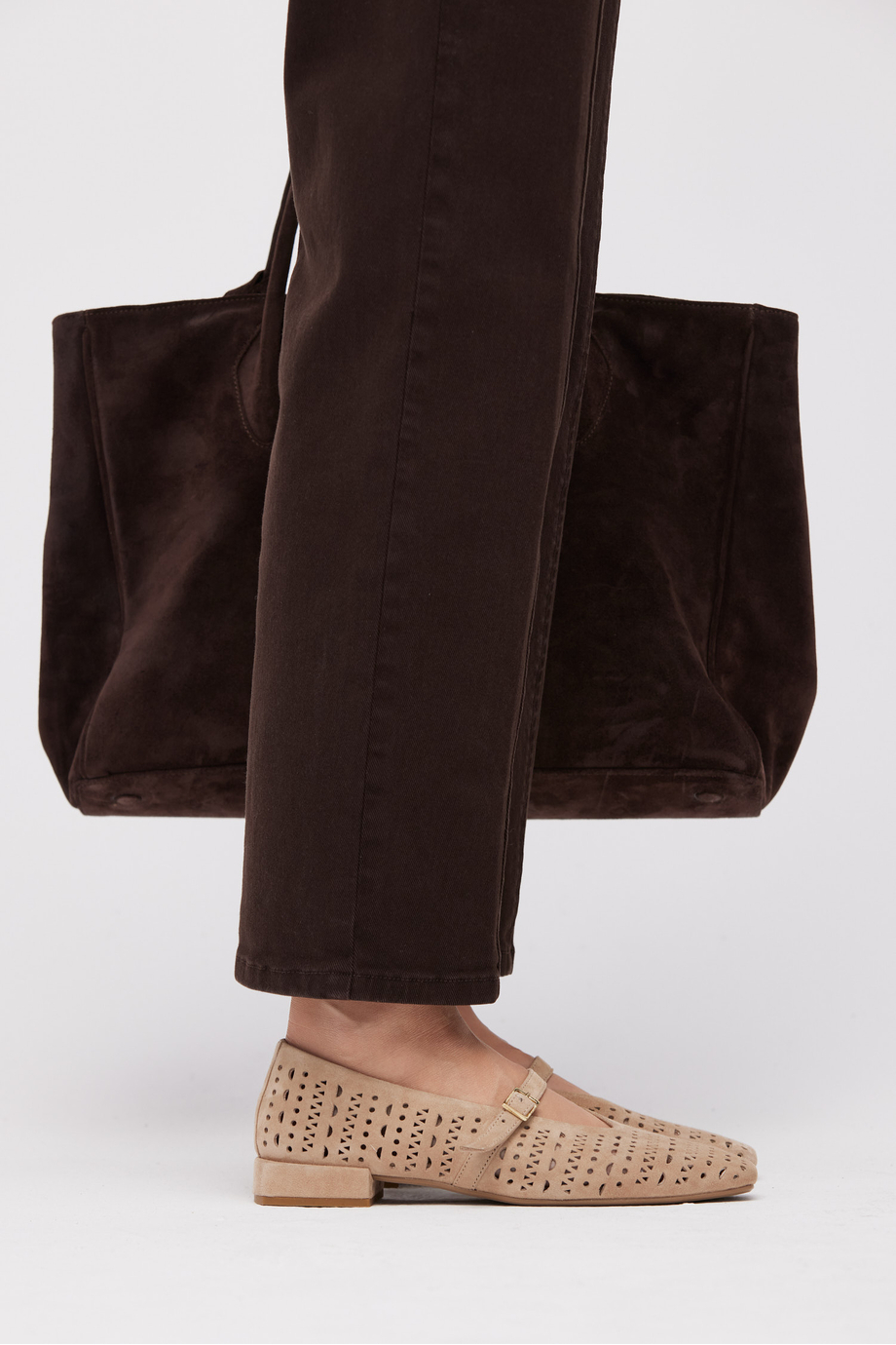 Beige Leder-Ballerinas beige Beige Leder-Ballerinas beige