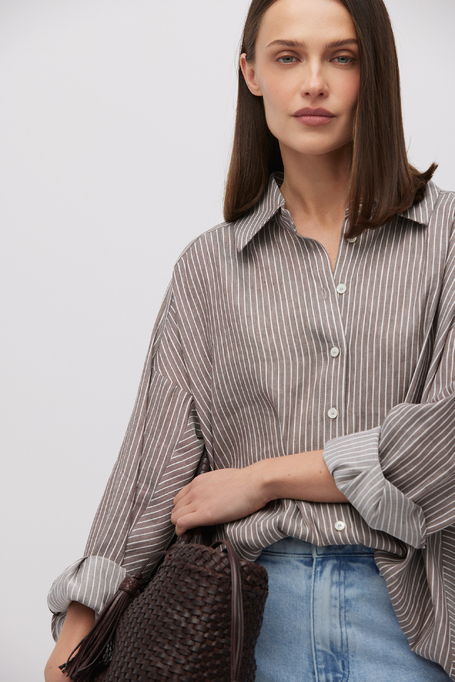 Hemd aus Leinen und Lyocell - Patrizia Aryton