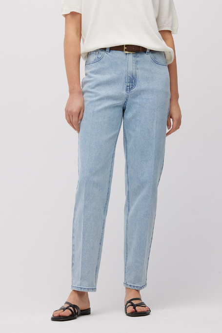 Marineblaue Jeans mit hohem Bund - Patrizia Aryton