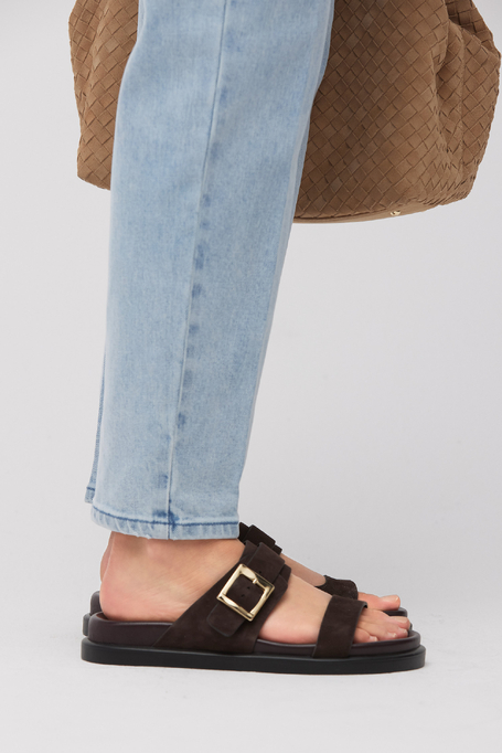 Marineblaue Jeans mit hohem Bund - Patrizia Aryton