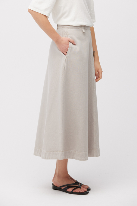 Grauer Jeansrock mit Lyocell grau Grauer Jeansrock mit Lyocell grau