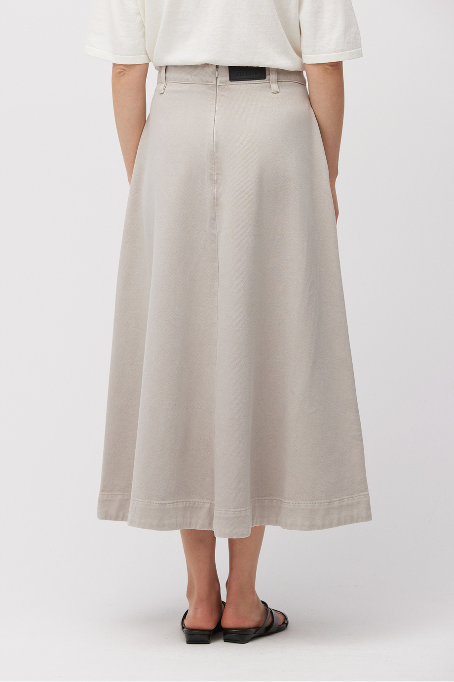 Grauer Jeansrock mit Lyocell grau Grauer Jeansrock mit Lyocell grau