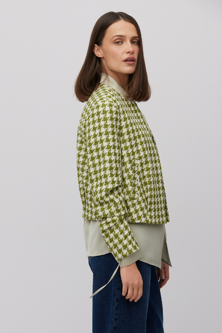 Kastiger Blazer mit grüner Pepita - Patrizia Aryton Kastiger Blazer mit grüner Pepita - Patrizia Aryton