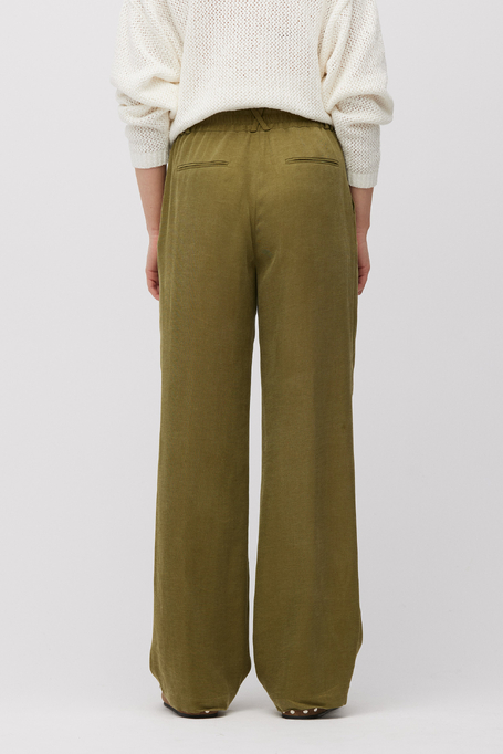 Grüne Anzughose aus Leinen und Lyocell - Patrizia Aryton Grüne Anzughose aus Leinen und Lyocell - Patrizia Aryton