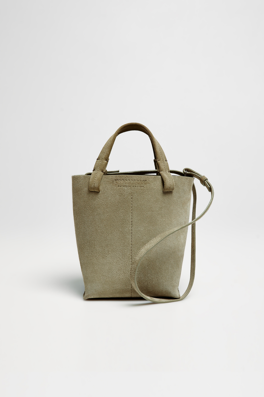 Grüne Bucket-Tasche aus Wildleder - Patrizia Aryton Grüne Bucket-Tasche aus Wildleder - Patrizia Aryton