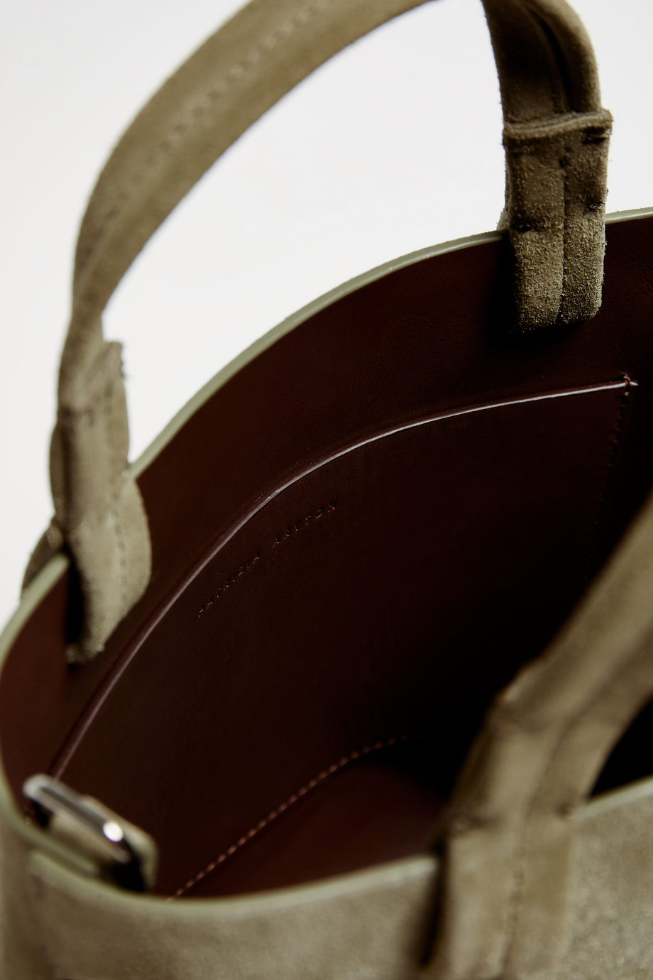 Grüne Bucket-Tasche aus Wildleder - Patrizia Aryton Grüne Bucket-Tasche aus Wildleder - Patrizia Aryton