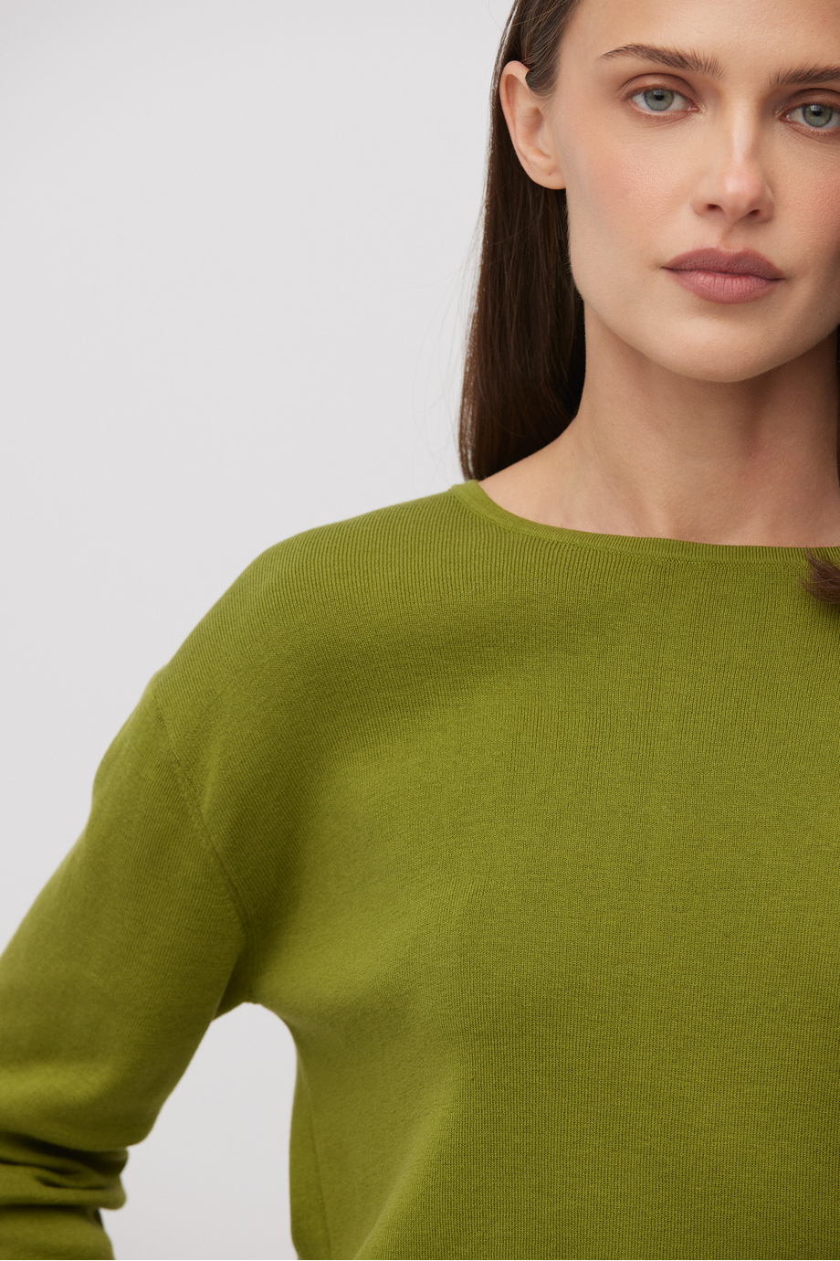 Grüne Bluse aus Baumwolle und Seide - Patrizia Aryton Grüne Bluse aus Baumwolle und Seide - Patrizia Aryton