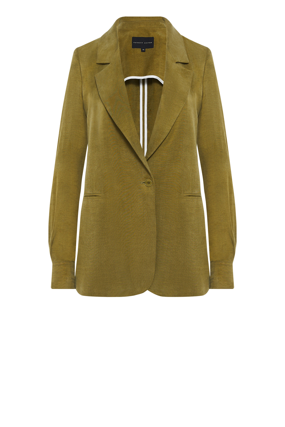 Grüner Anzugblazer aus Lyocell und Leinen - Patrizia Aryton Grüner Anzugblazer aus Lyocell und Leinen - Patrizia Aryton