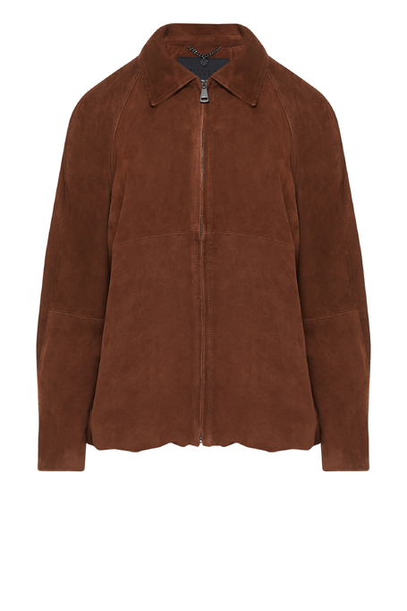 Braune Jacke aus Veloursleder - Patrizia Aryton