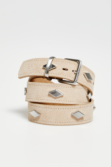 Ledergürtel mit Nieten