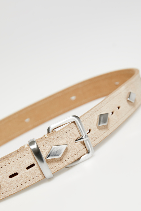 Ledergürtel mit Nieten - Patrizia Aryton