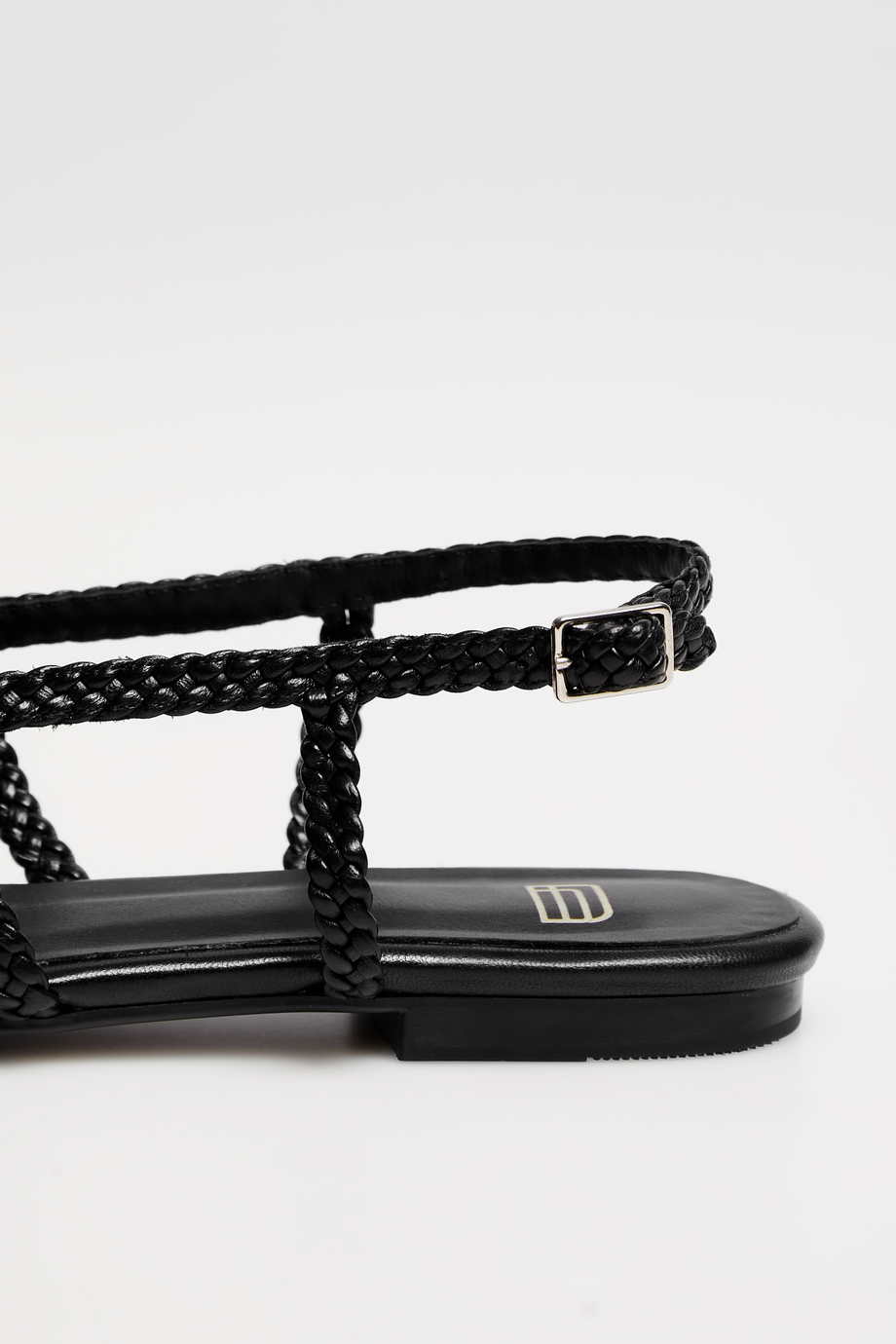 Schwarze Slingback-Schuhe aus geflochtenem Leder - Patrizia Aryton Schwarze Slingback-Schuhe aus geflochtenem Leder - Patrizia Aryton