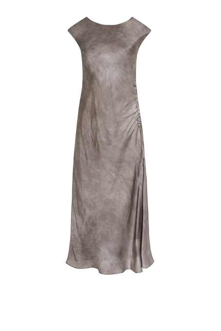 Midi-Seidenkleid mit Schlitz - Patrizia Aryton Midi-Seidenkleid mit Schlitz - Patrizia Aryton