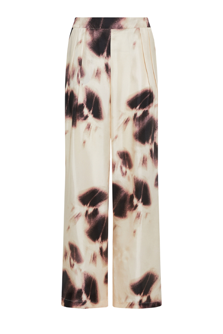 Weite Seidenhose mit Muster Weite Seidenhose mit Muster