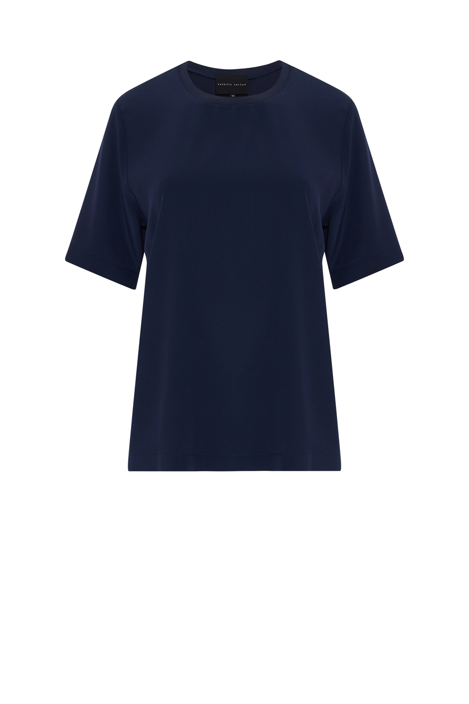 Marineblaue Brigitte-Bluse mit Seide - Patrizia Aryton Marineblaue Brigitte-Bluse mit Seide - Patrizia Aryton