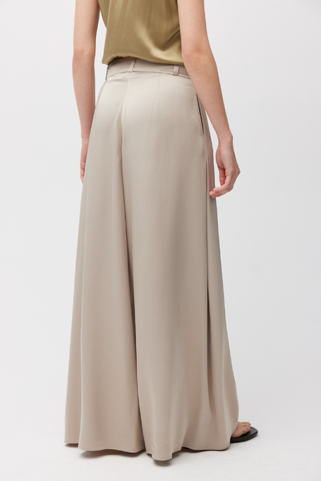 Beige Hose mit weitem Bein - Patrizia Aryton