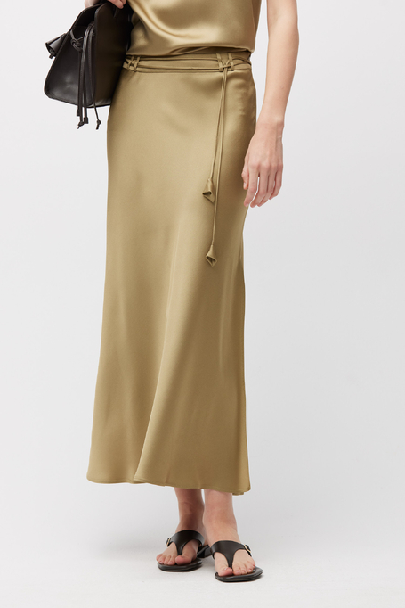 Grüner Midirock aus Viskose - Patrizia Aryton