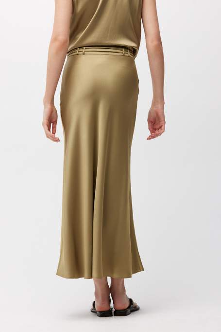 Grüner Midirock aus Viskose - Patrizia Aryton