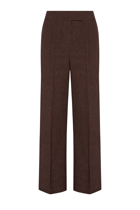 Braune Leinenhose für Anzug