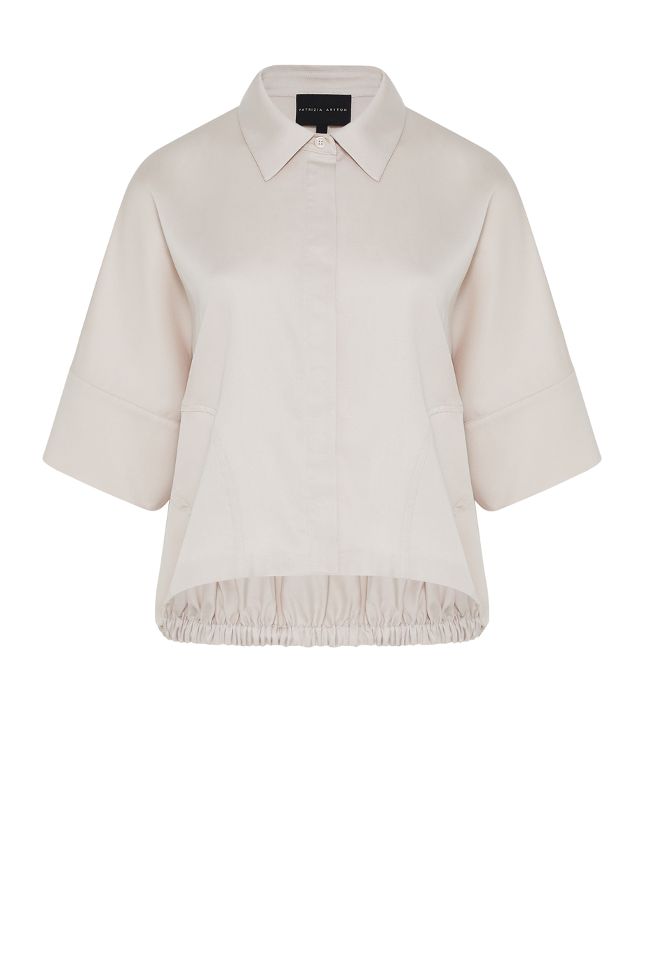 Bomber-Bluse aus Leinen-Lyocell-Mischung