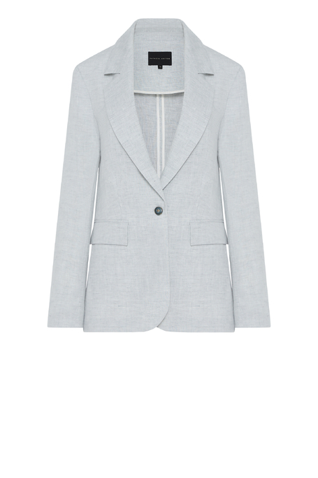 Hellblauer Leinenblazer für Anzug - Patrizia Aryton Hellblauer Leinenblazer für Anzug - Patrizia Aryton