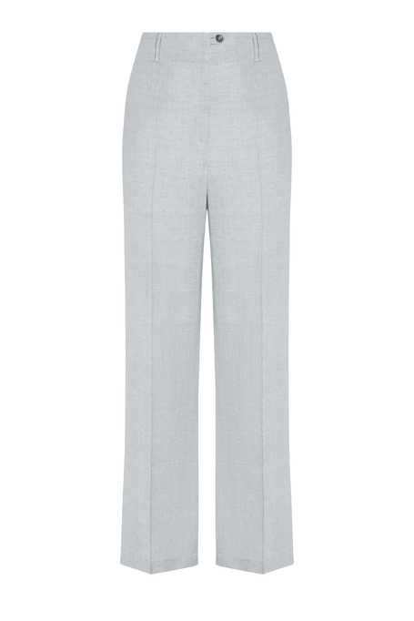 Hellblaue weite Leinenhose - Patrizia Aryton Hellblaue weite Leinenhose - Patrizia Aryton