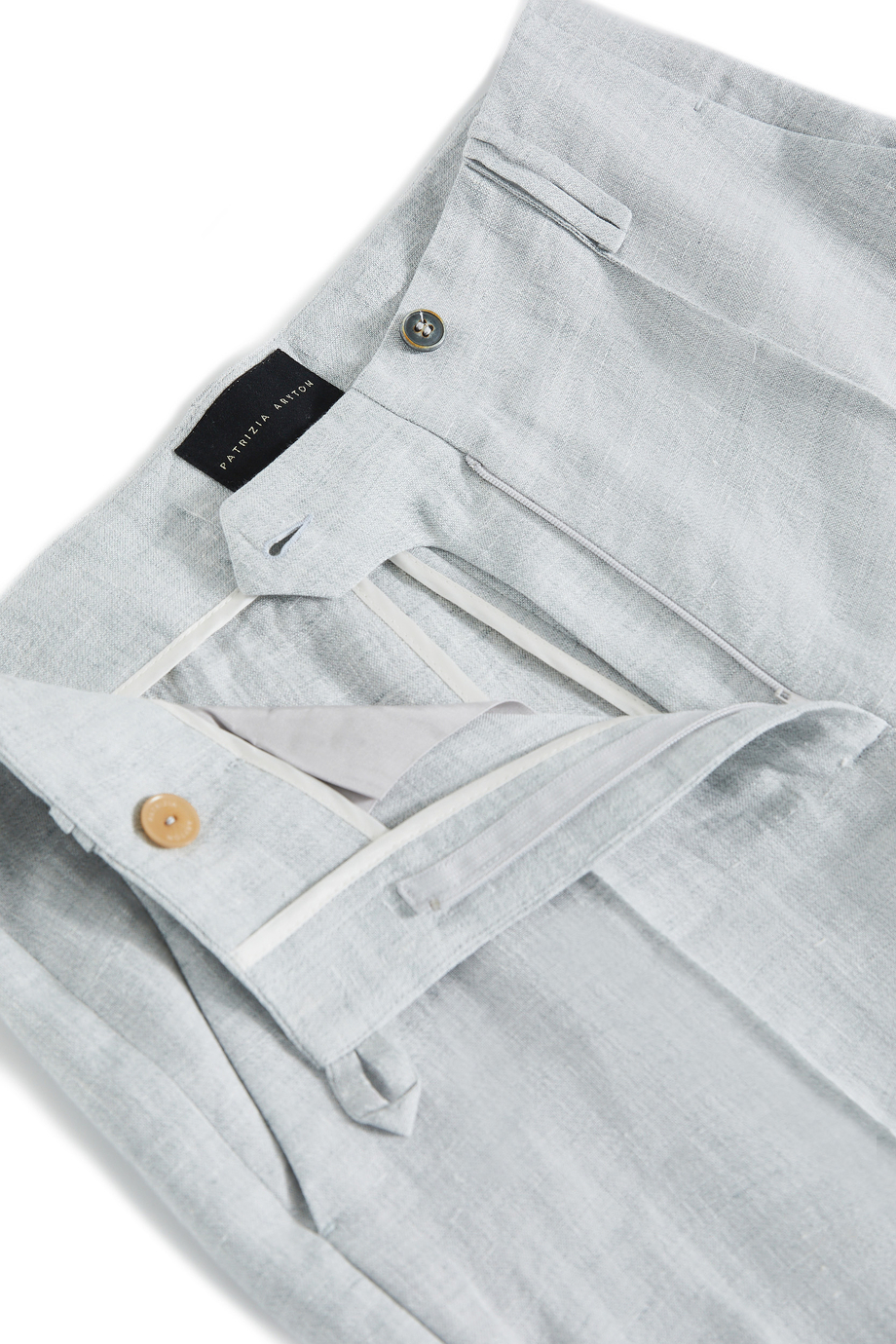 Hellblaue weite Leinenhose - Patrizia Aryton Hellblaue weite Leinenhose - Patrizia Aryton