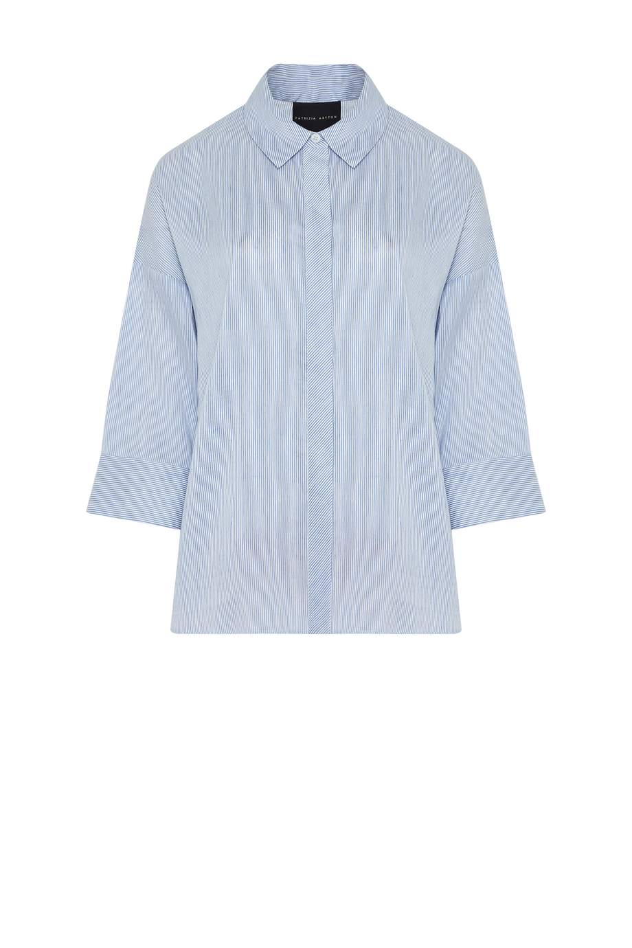 Gestreifte Bluse aus Leinen und Seide - Patrizia Aryton Gestreifte Bluse aus Leinen und Seide - Patrizia Aryton