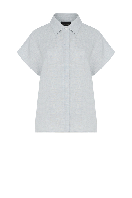 Hellblaue Leinenbluse - Patrizia Aryton Hellblaue Leinenbluse - Patrizia Aryton