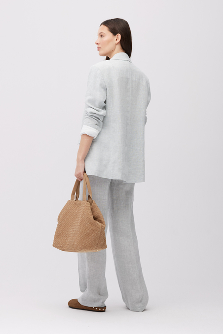 Hellblauer Leinenblazer für Anzug - Patrizia Aryton Hellblauer Leinenblazer für Anzug - Patrizia Aryton