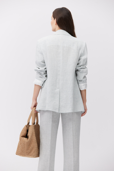 Hellblauer Leinenblazer für Anzug - Patrizia Aryton Hellblauer Leinenblazer für Anzug - Patrizia Aryton