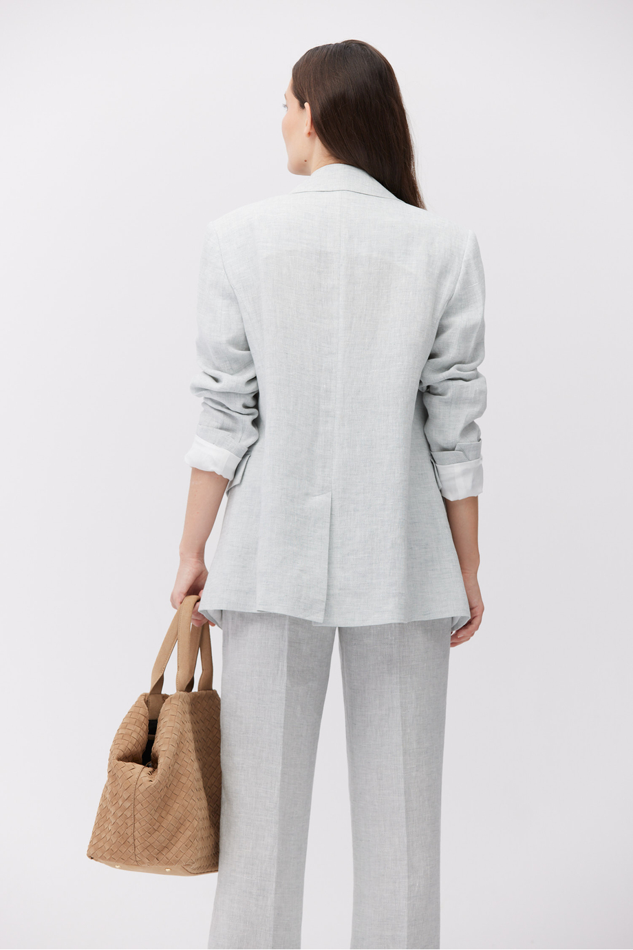 Hellblauer Leinenblazer für Anzug - Patrizia Aryton Hellblauer Leinenblazer für Anzug - Patrizia Aryton