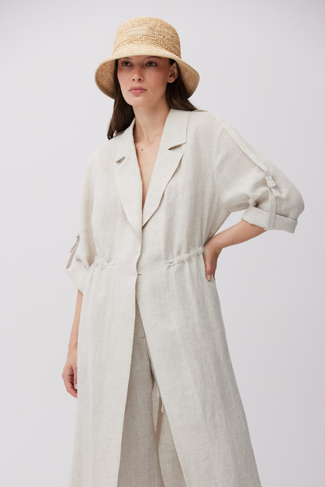 Langer Leinenblazer