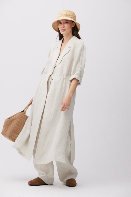 Langer Leinenblazer - Patrizia Aryton