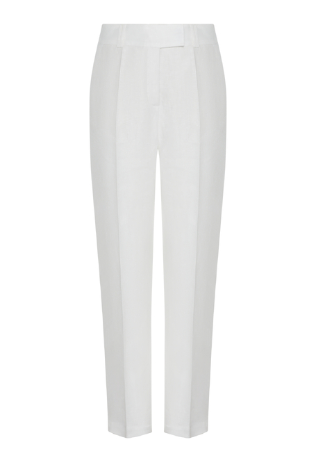 Leinenhose mit schmalem Bein