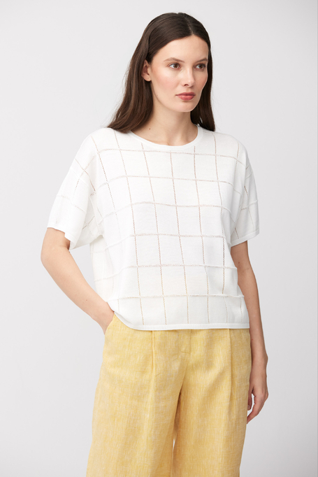 Bluse aus Lyocell und Seide