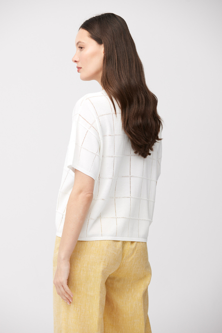 Bluse aus Lyocell und Seide