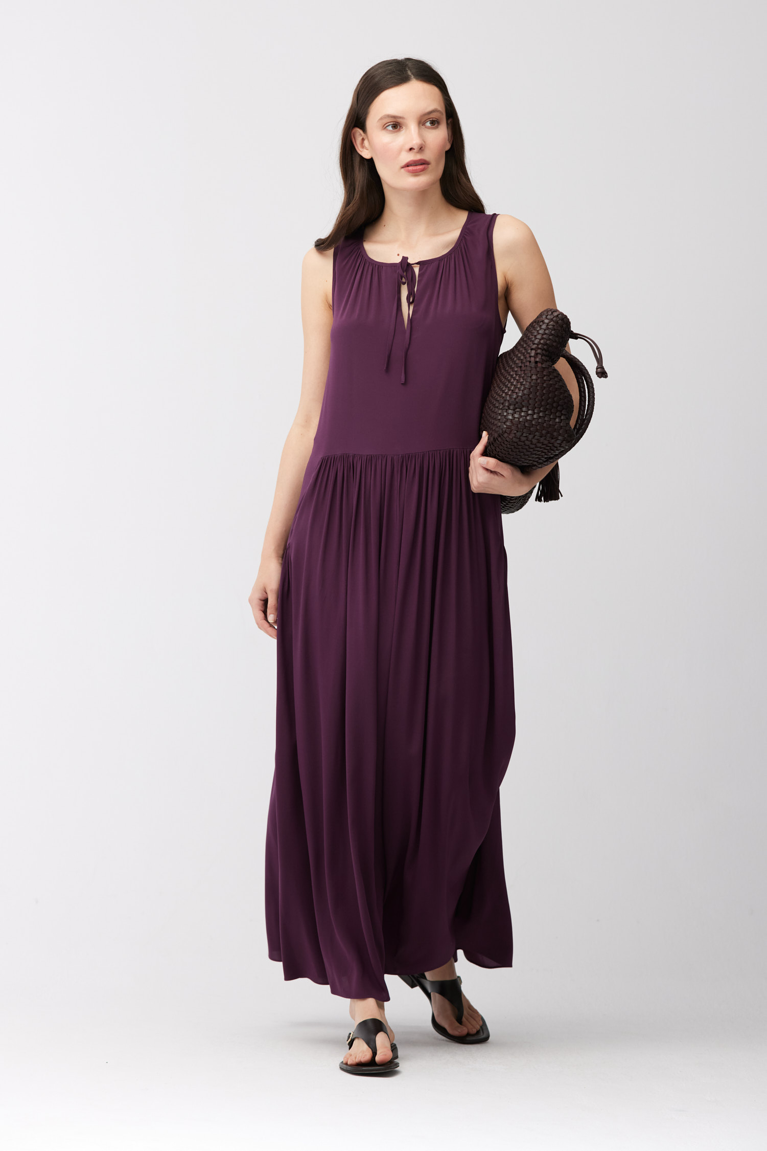 Lockeres Seidenkleid