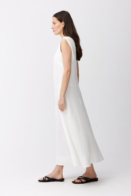 Leinen-Midikleid