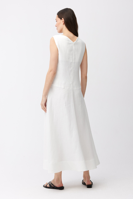 Leinen-Midikleid